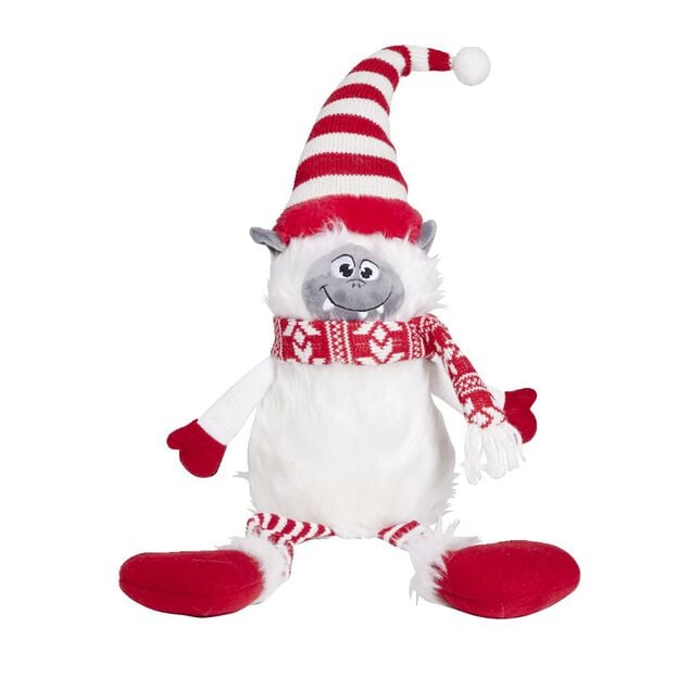 Personnage &agrave; poser y&eacute;ti jambes pendantes H59cm - 2 mod&egrave;les