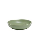 Assiette creuse en fa&iuml;ence vert &Oslash;20xH4cm