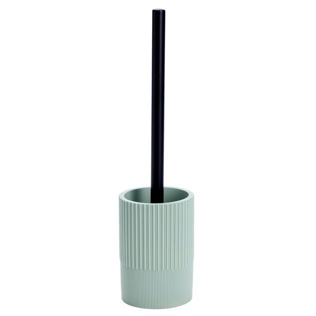 Brosse WC avec support r&eacute;sine stries &Oslash;9,5xH36,5cm (3&nbsp;mod&egrave;les)