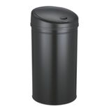 Poubelle automatique 40L cylindrique noire Ø32xH63cm