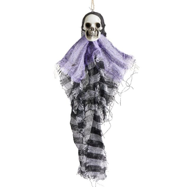 Squelette &agrave; suspendre Halloween goule 29xH46cm