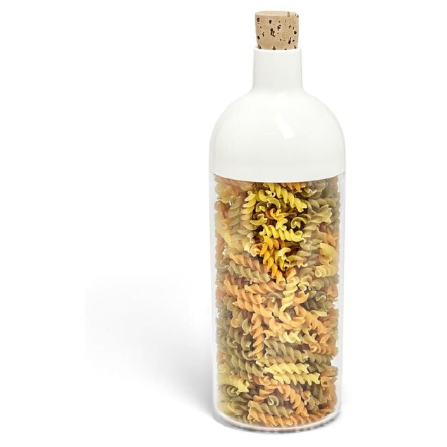 Bouteille récipient 900ml plastique transparent