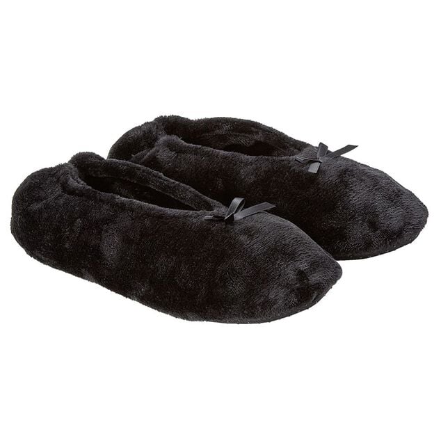 Paire de Chaussons ballerines noire blanc ou rouge