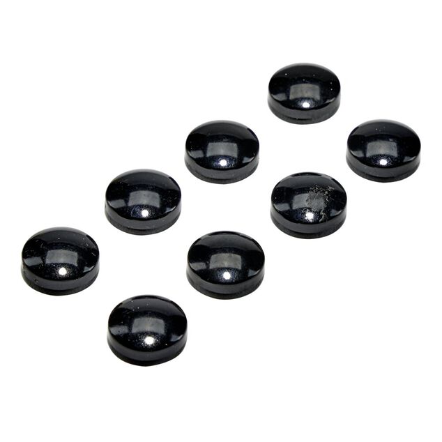 Aimant plastique noir x8