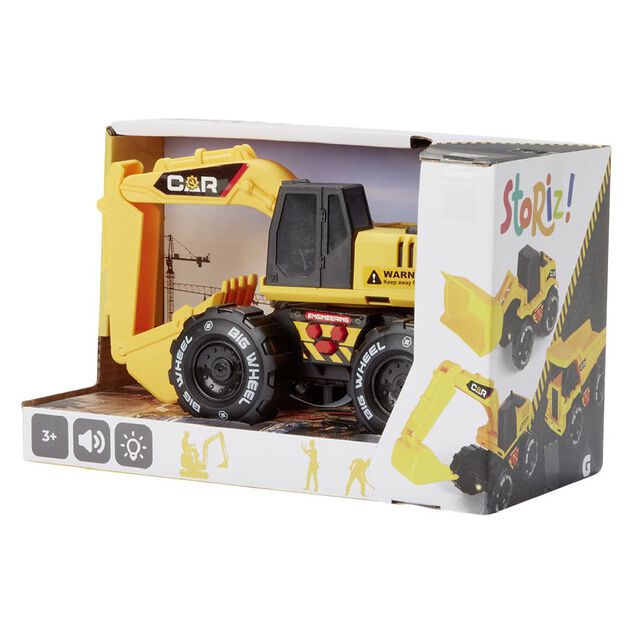 Jouet véhicule de chantier lumière et son