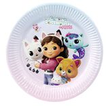 Assiette carton Gabby Chat Ø23cm x6