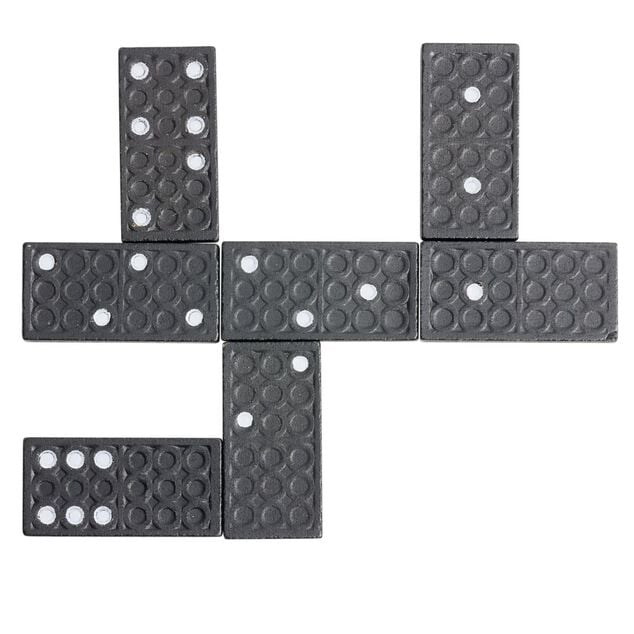 Ancien Jeu Dominos Ancien Jeu Complet De 28 Dominos N°1 - Vintage Authentique Pour Soirées Rétro