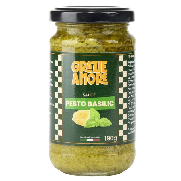 Sauce pesto basilic Grazie Amore 190gr