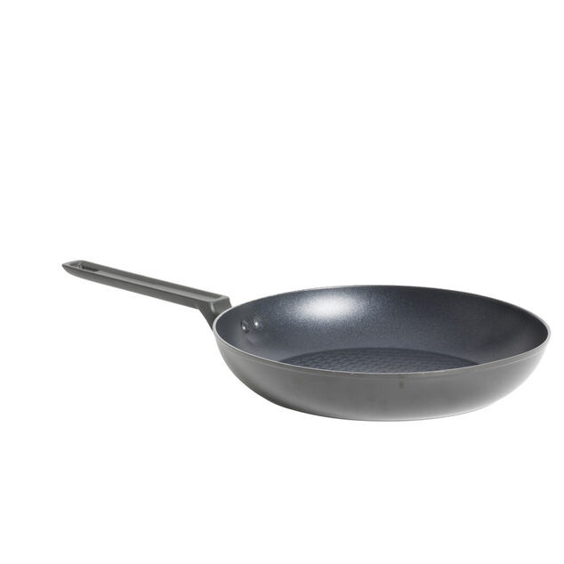 Po&ecirc;le tous feux dont induction aluminium noir &Oslash;28cm