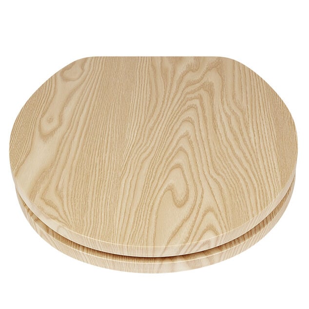 Abattant WC motif bois