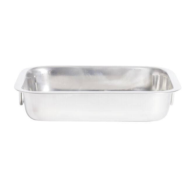 Plat &agrave; lasagnes en inox 27x19,5xH6,5cm