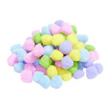 Lot de 100 balles pour chat en mousse feutr&eacute;e multicolore &Oslash;3cm