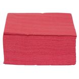 Serviette en papier ouate rouge 2 plis 33x33cm x100