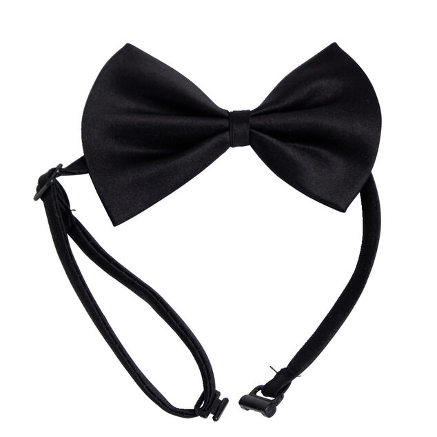 Collier fantaisie noeud papillon pour chien ajustable élastique L25-40cm