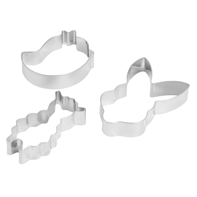 Emporte-pi&egrave;ces x3 sp&eacute;cial P&acirc;ques acier inoxydable L13cm