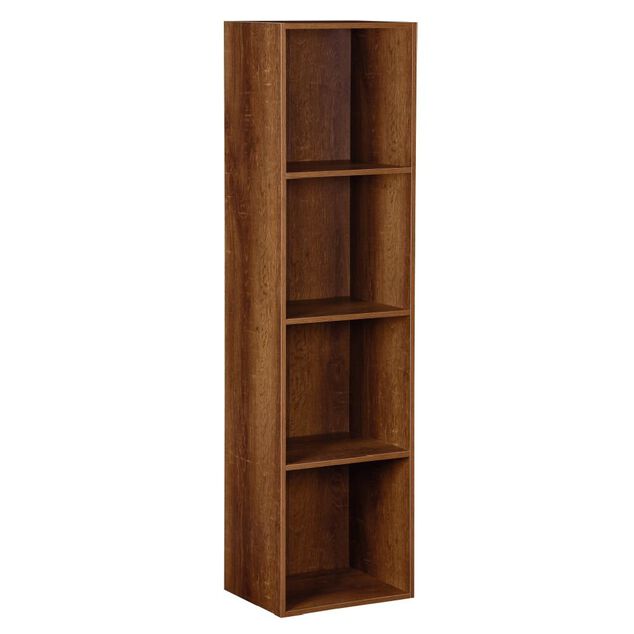 Structure Box Cube 4 cases 35,2x30x137,2cm bois marron