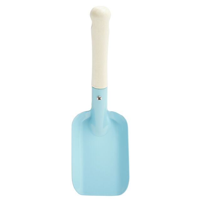 Pelle enfant pour jardin en m&eacute;tal bleu et manche bois L20,5cm