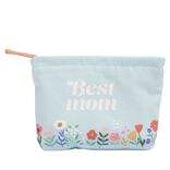 Pochette cosmétique polycoton Love pour maman 17x20cm (4 modèles)