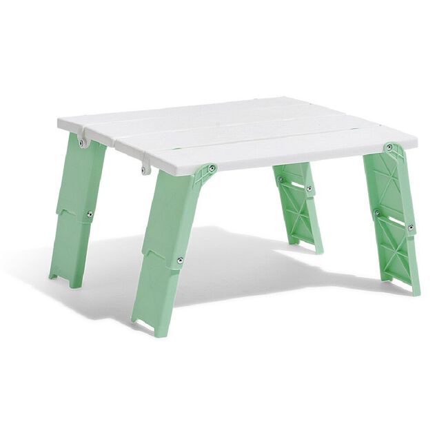 Table plage pliable bleu menthe