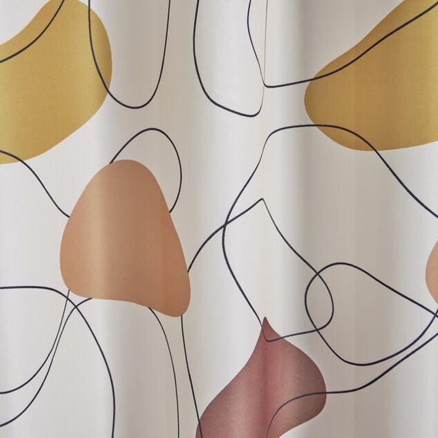 Rideau de douche design graphique polyester 140x240cm