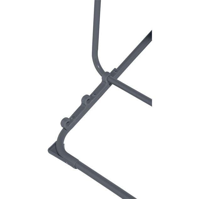 Chilienne Garden pliante avec t&ecirc;ti&egrave;re 3 positions grise 56x82xH76-90cm