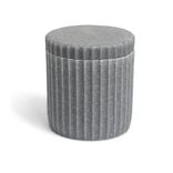 Pot à coton Ø9x10cm plastique effet ciment gris