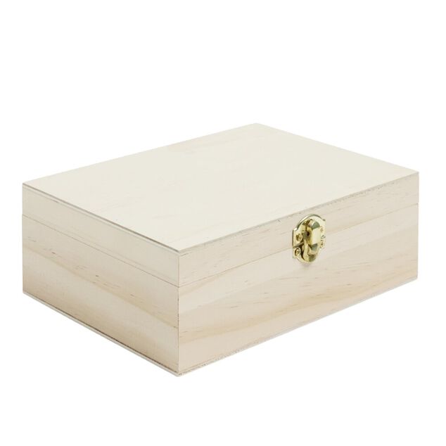 Bo&icirc;te &agrave; th&eacute; en bois &agrave; personnaliser 20xH7x15cm