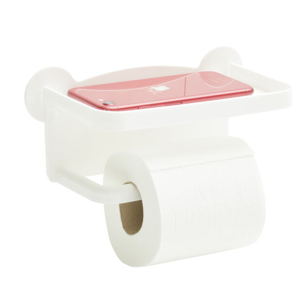 Dérouleur de papier WC avec support téléphone 21x10xH11cm - 2 modèles
