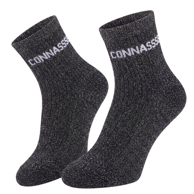 Chaussettes femme paillett&eacute;es message girly taille unique (plusieurs mod&egrave;les)