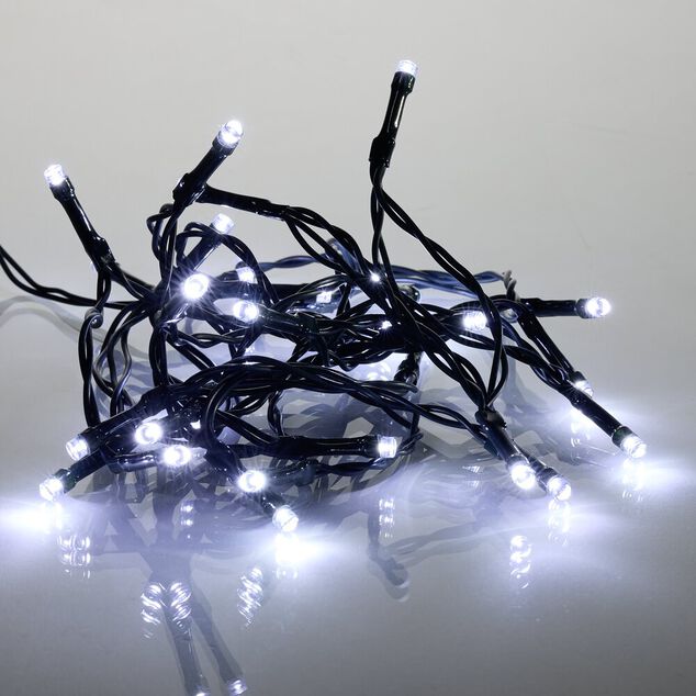 Guirlande de No&ecirc;l lumineuse 50LED blanc froid L360cm