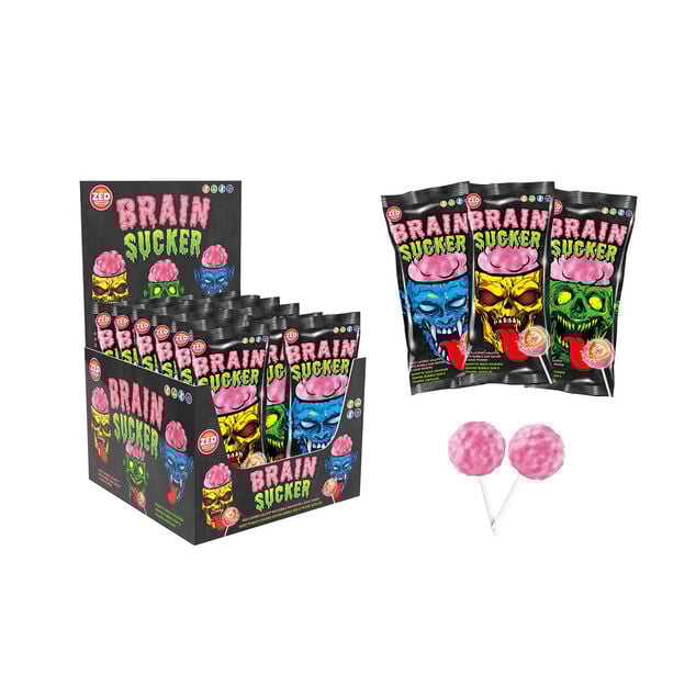 Bonbon Halloween sucette bubble gum