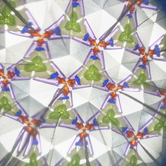 Kaléidoscope en papier et plastique Ø4xH20cm (6 modèles)