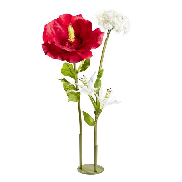 Fleur artificielle XL lys blanc H115cm