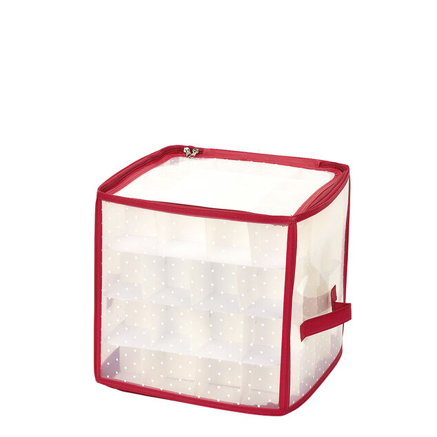 Housse de rangement compartiment&eacute;e pour 64 boules de No&euml;l