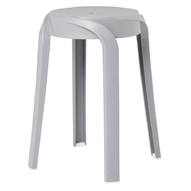 Tabouret Firsty gris &Oslash;26xH46cm