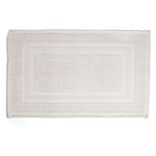 Tapis de bain 100% coton blanc uni 70x50cm