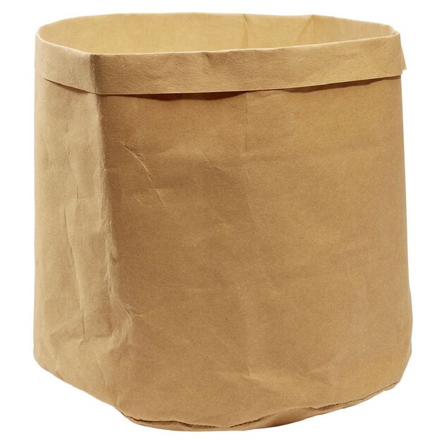 Panière ronde kraft Box Cube marron Ø35xH30cm 36,75L