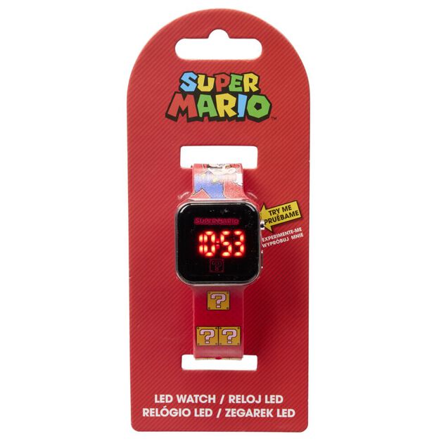 Montre enfant digitale LED Super Mario