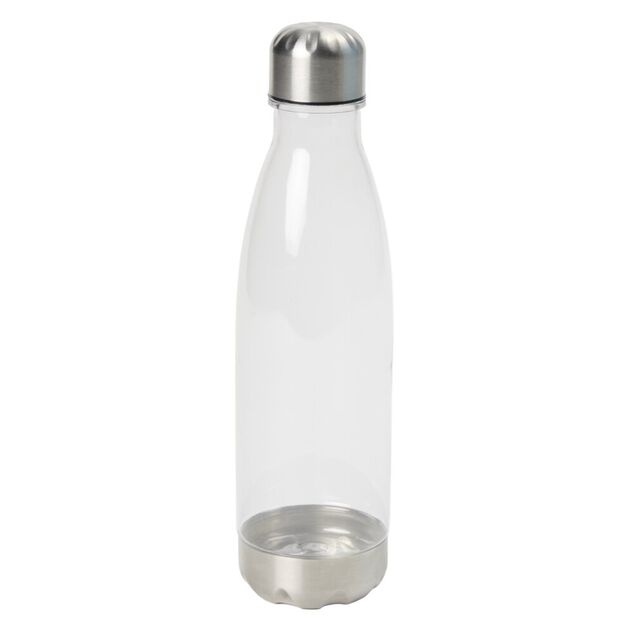 Bouteille acier et plastique transparent 500ml