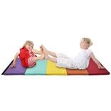 Tapis de jeu enfant arc-en-ciel 5 pans 195x76x&eacute;p3cm