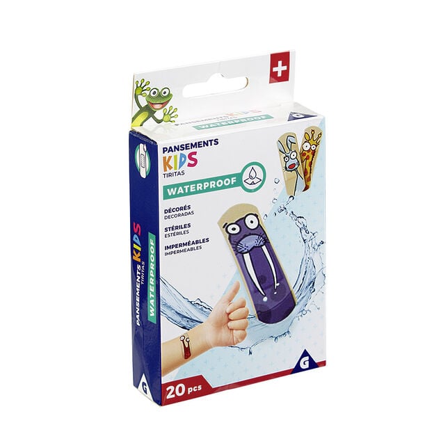Pansement enfant imperm&eacute;able d&eacute;cor&eacute; x20