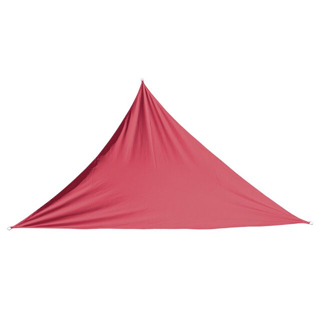 Voile d&rsquo;ombrage triangulaire Delta rouge 300x300 cm