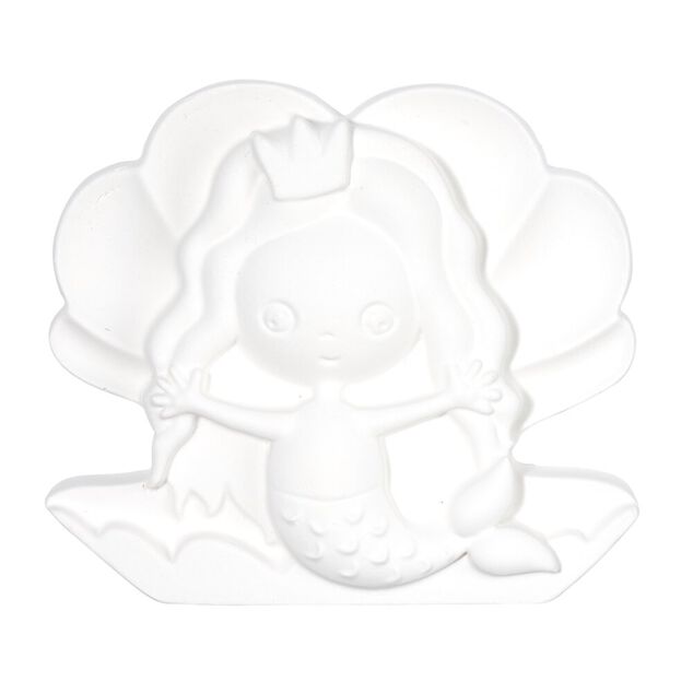 Lot de 3 figurines &agrave; peindre th&egrave;me sir&egrave;ne - peinture et pinceau inclus