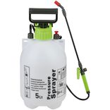 Pulv&eacute;risateur &agrave; pompe haute pression 5L plastique blanc &Oslash;18,5x40,5cm