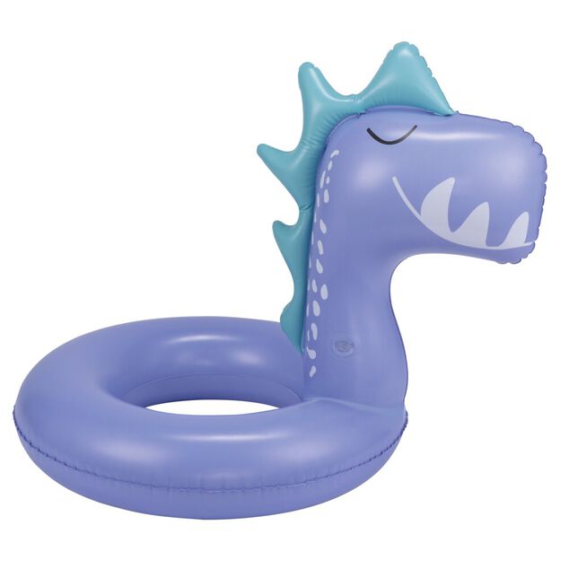 Bou&eacute;e ronde enfant t&ecirc;te dinosaure plastique bleu &Oslash;60cm