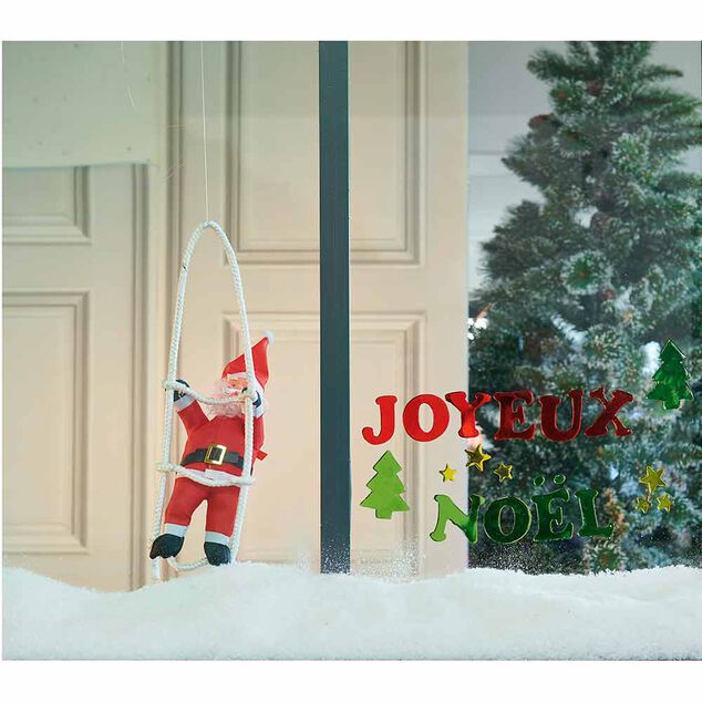 P&egrave;re No&euml;l grimpeur sur &eacute;chelle h. 20 cm
