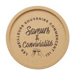 Plateau apéritif rond en liège Ø30xH1,5cm (2 modèles)