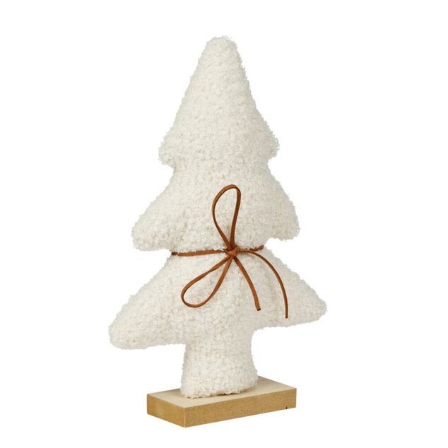Sapin de No&euml;l &agrave; poser effet bouclette H30cm (3 mod&egrave;les)