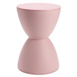 Tabouret bas rond Verso plastique rose &Oslash;29xH43cm