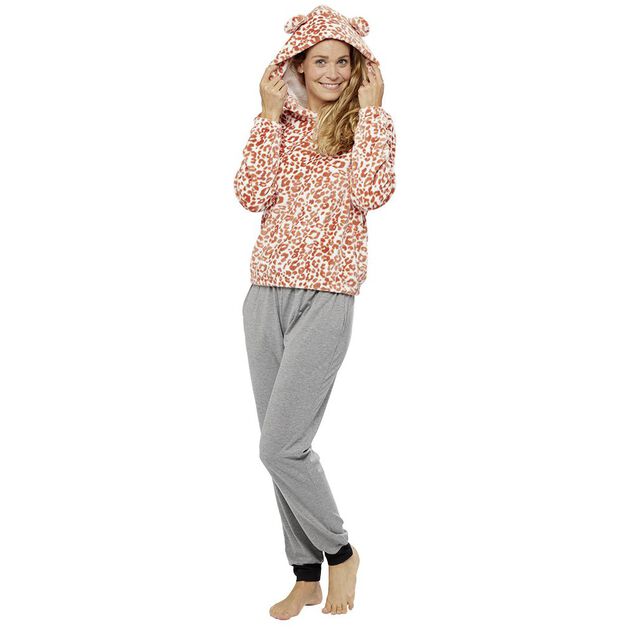 Sweat pyjama l&eacute;opard pour adulte Taille S/M ou L